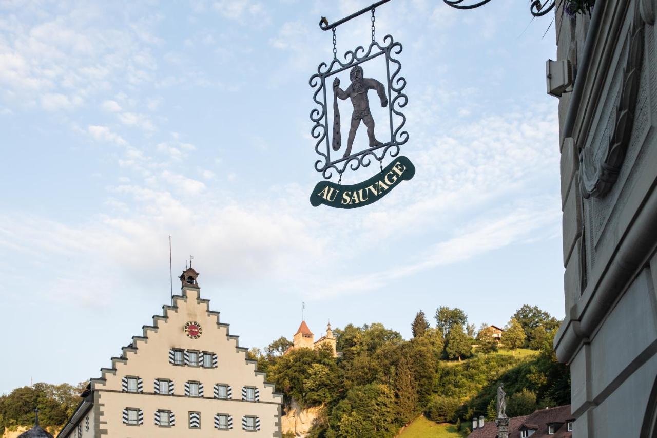 Hotel Restaurant Au Sauvage Fribourg Exterior foto